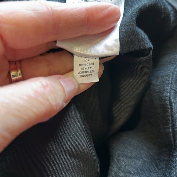 VINCE Skirt Preppy Center Pleat Pockets Linen Mini A Line Skirt Black Sz 6 - Picture 10 of 12